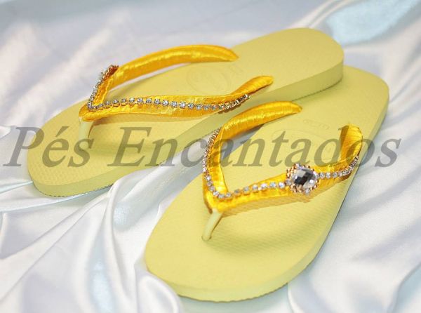 Sandália Havaianas Customizada cód 54