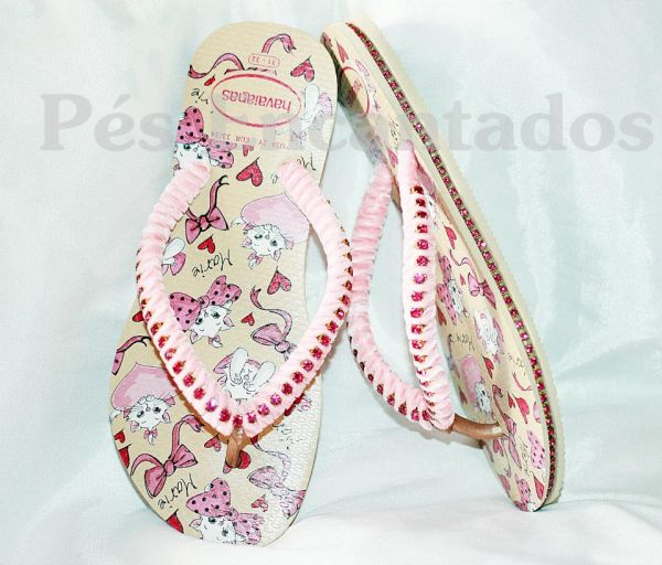 Sandália Havaianas Customizada cód 95