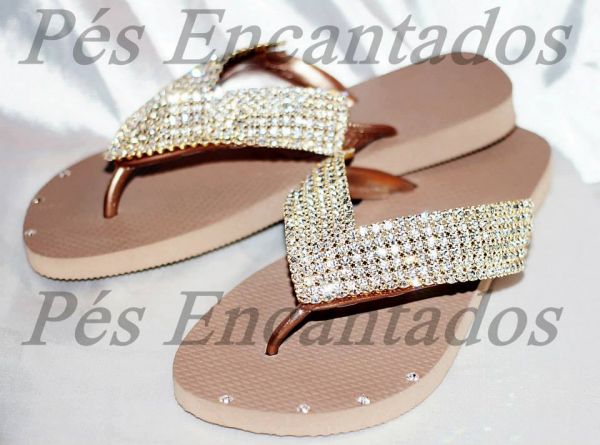 Sandália Havaianas Customizada cód 61