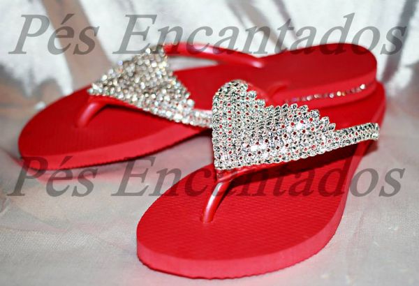 Sandália Havaianas Customizada cód 62