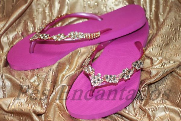 Sandália Havaianas Customizada cód 16