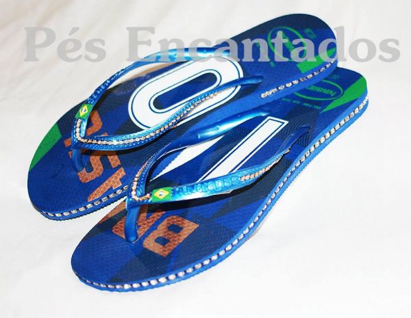 Sandália Havaianas Customizada cód 86