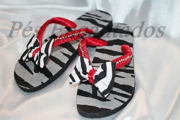 Sandália Havaianas Customizada cód 46