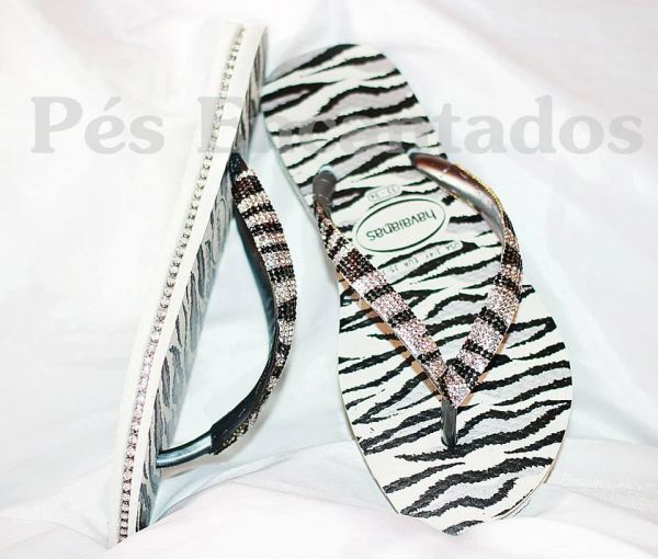 Sandália Havaianas Customizada cód 93