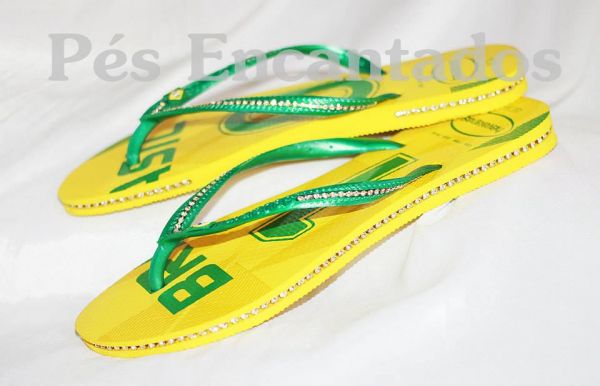 Sandália Havaianas Customizada cód 84