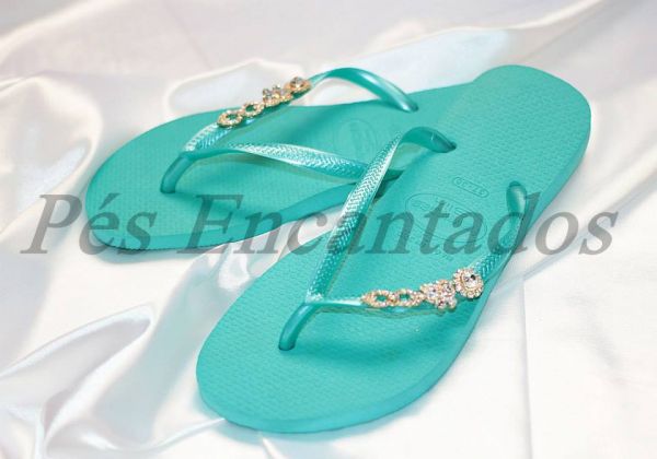 Sandália Havaianas Customizada cód 28