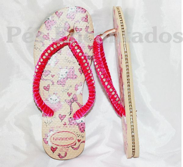 Sandália Havaianas Customizada cód 96