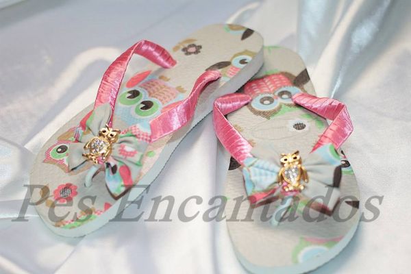 Sandália Havaianas Customizada cód 57