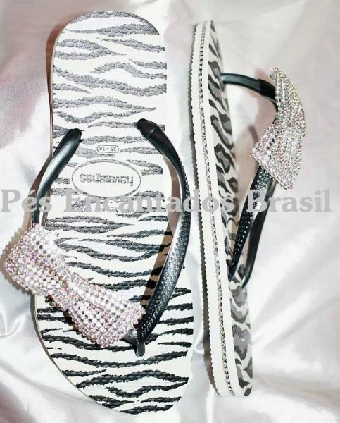 Sandália Havaianas Customizada cód 98